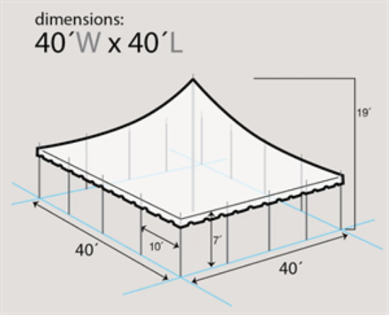 Picture of TENT, 40' X 40' POLE (F)