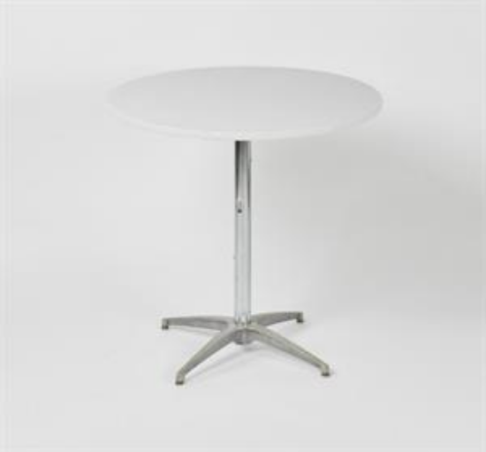 Picture of TABLECOVER, 30" PLASTIC COCKTAIL WH
