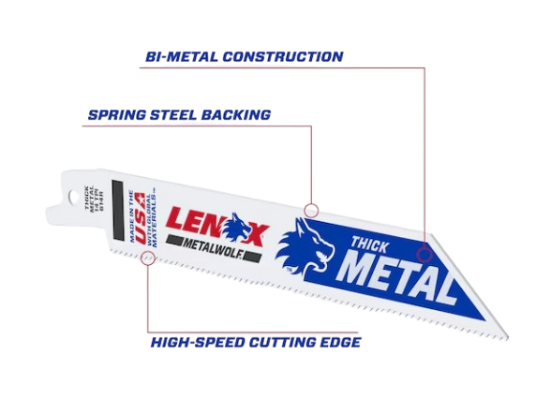 Picture of BLADE,RECIP METAL 24TPI 4"