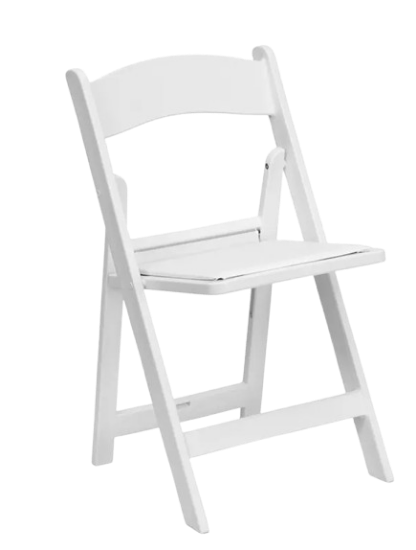 Picture of CHAIR, PADDED WHITE (Resin Folding)
