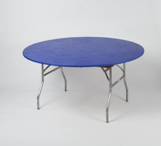 Picture of TABLECOVER, 60" PLASTIC BLUE RD