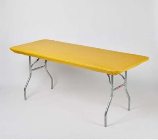 Picture of TABLECOVER, 8' PLASTIC GOLD