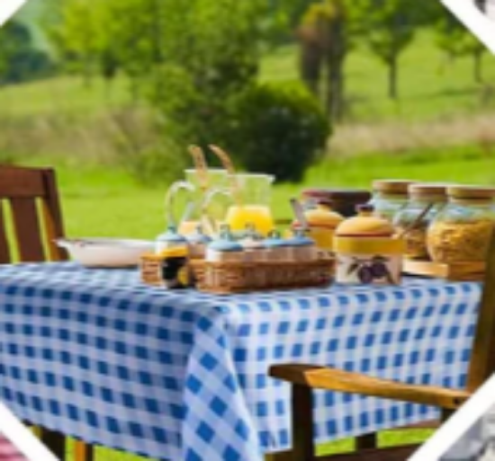 Picture of LINEN, TRC 120" RD (BLU/WH CK)