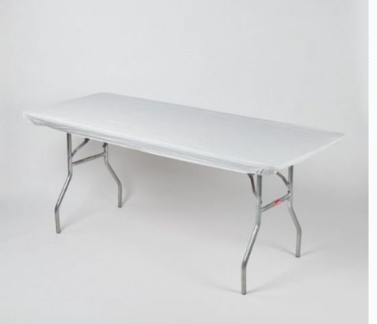 Picture of TABLECOVER, 6' PLASTIC WHITE