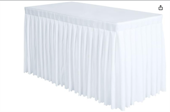 Picture of LINEN, TRC SKIRT 14' W/CLIP (WH)